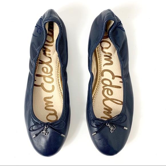 Sam Edelman Shoes - Sam Edelman Felicia Leather Flats Blue 8 1/2”